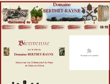 Tablet Screenshot of berthet-rayne.fr